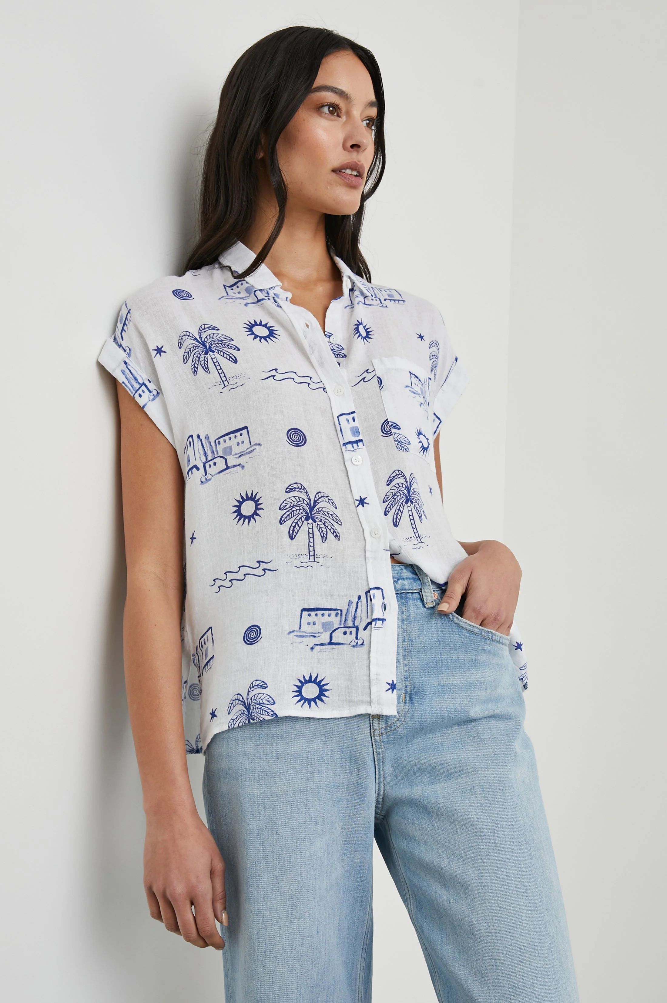 WHITNEY SHIRT - MYKONOS - Image 4